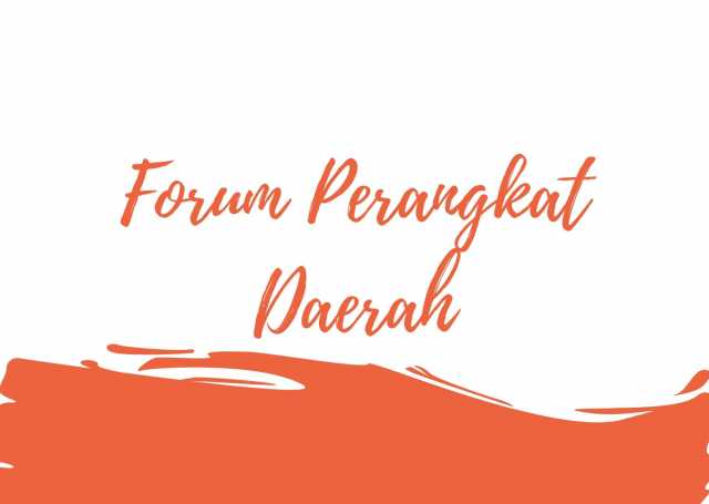 FORUM PERANGKAT DAERAH TAHUN 2020