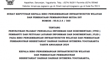 SK PPID Biro PIWP2 Setda DIY Tahun 2024