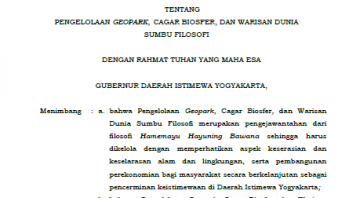 Perda DIY Nomor 1 Tahun 2025