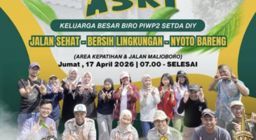 Sehat dan Guyub: Keluarga Besar Biro PIWP2 Siap Gelar Jalan Sehat dan Aksi Bersih Malioboro